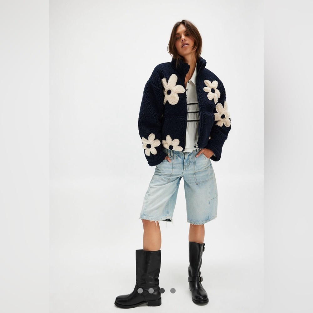 Inspired by Free People Love Life Flower Power Jacket. Brand new XL